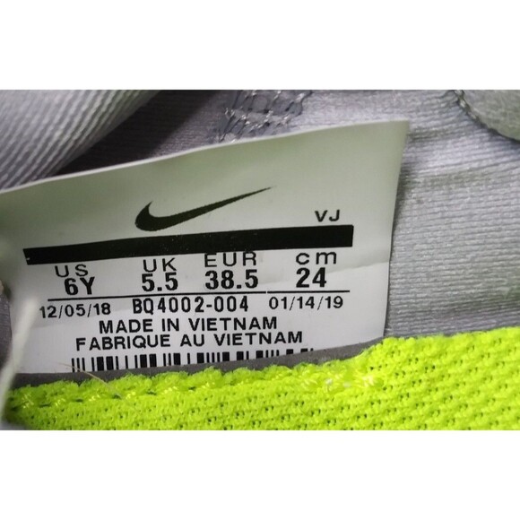 Nike GS React Presto Wolf Grey Black Youth 6.5 Y Shoes - Picture 7 of 7